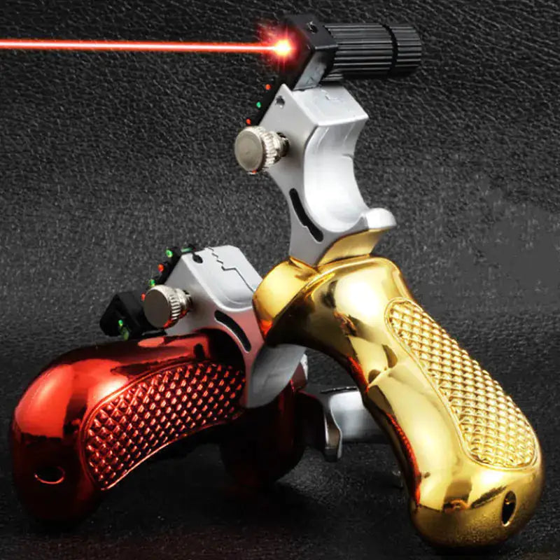 High-power Laser Aiming Slingshot